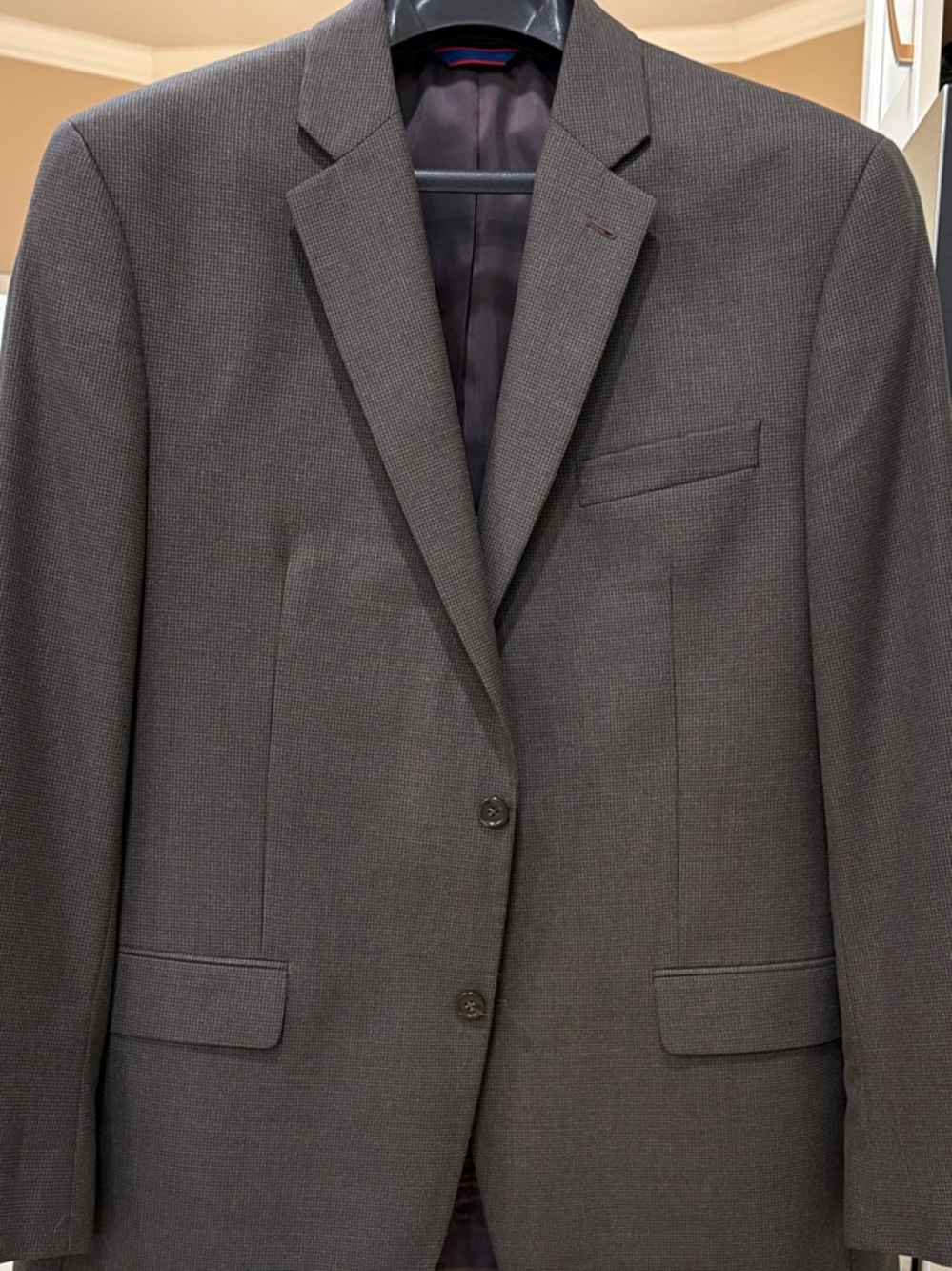 Izod Men's Charcoal Gray Two-Button Sport Coat